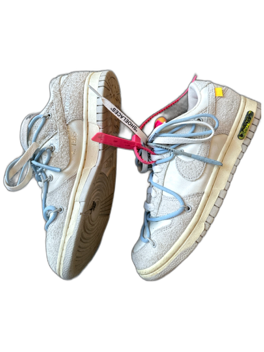 Off White X Nike Shoe Size 6.5 White & Pink Suede & Leather Lace Up Sneakers White & Pink / 6.5