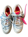 Off White X Nike Shoe Size 6.5 White & Pink Suede & Leather Lace Up Sneakers White & Pink / 6.5