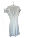 For Love & Lemons Size M White & Red Polyester Short Sleeve Hearts & Stars Dress White & Red / M