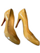Christian Louboutin Shoe Size 37.5 nude Patent Leather Stiletto Almond Toe Pumps nude / 37.5