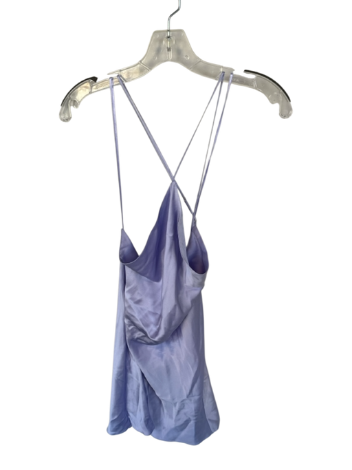 Dannijo Size L Purple Silk One Shoulder Spaghetti Strap slip dress Dress Purple / L