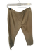 The Row Size 4 Khaki Nylon Blend Straight Leg Cropped Trouser Pants Khaki / 4