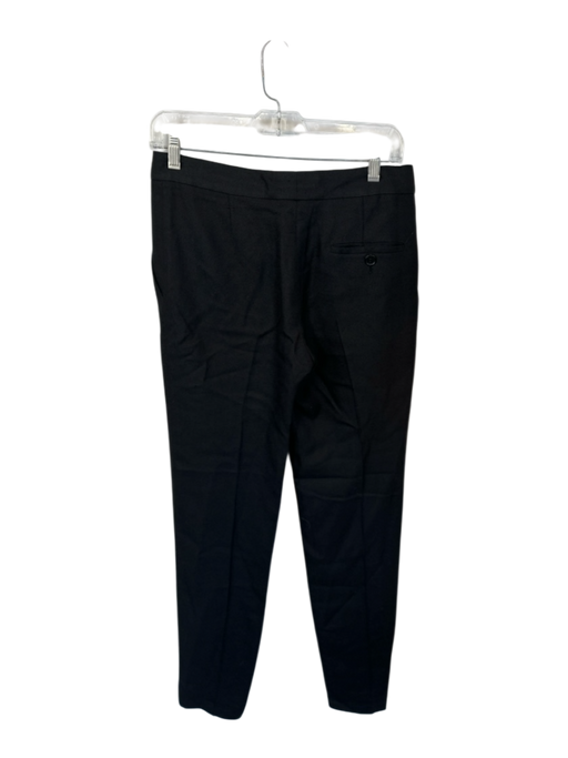Chloe Size 36 Black Viscose & Silk Straight Leg Trouser Pants Black / 36