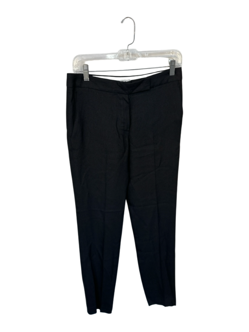 Chloe Size 36 Black Viscose & Silk Straight Leg Trouser Pants Black / 36