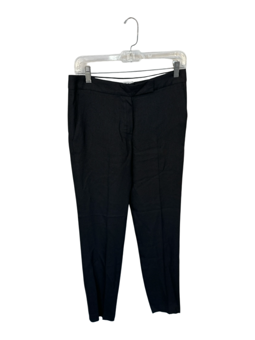 Chloe Size 36 Black Viscose & Silk Straight Leg Trouser Pants Black / 36