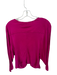 Gucci Size 42 Magenta Rayon Long Sleeve Hook & Eye Top Magenta / 42