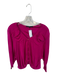Gucci Size 42 Magenta Rayon Long Sleeve Hook & Eye Top Magenta / 42
