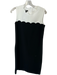 Escada Size 34 Black & White Polyester Sleeveless Color Block Dress Black & White / 34
