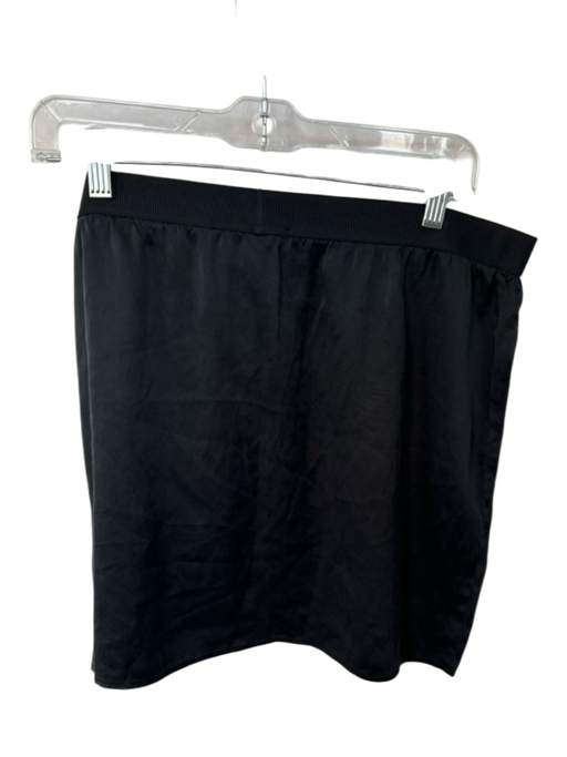 Tom Ford Size XL Black Silk Blend Waist Band Mini Skirt Black / XL