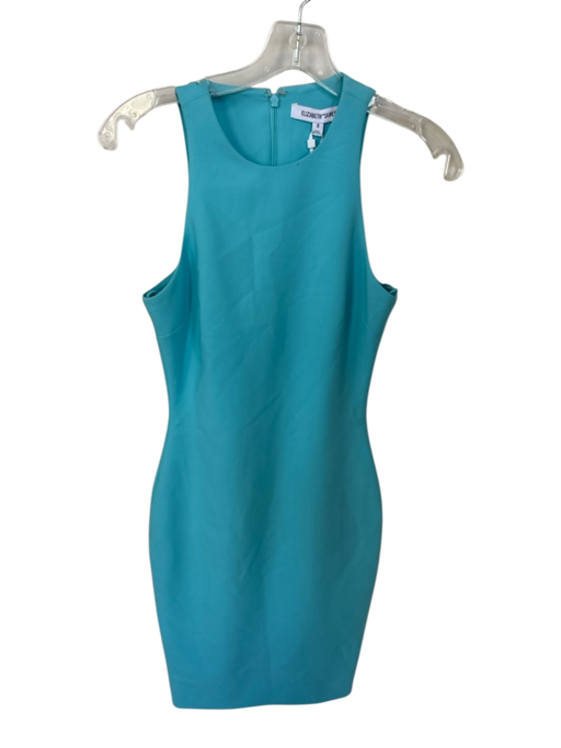 Elizabeth & James Size 0 Aqua Polyester Blend Sleeveless Back Zip Dress Aqua / 0