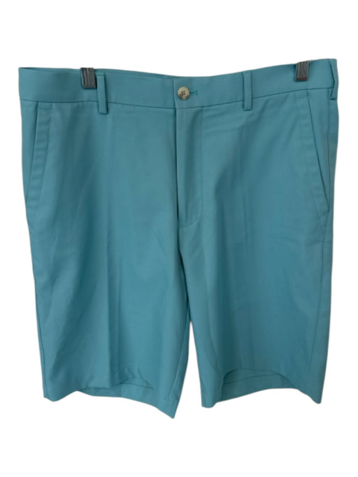 Peter Millar Size 32 Slate Blue Polyester Solid Golf Men's Shorts Slate Blue / 32