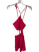 Alexis Size M Magenta Cotton Blend Halter Neck Cut Out Sides Bows Dress Magenta / M