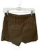 Veronica Beard Size 26 Army Green Cotton High Waist Front Pockets Shorts Army Green / 26