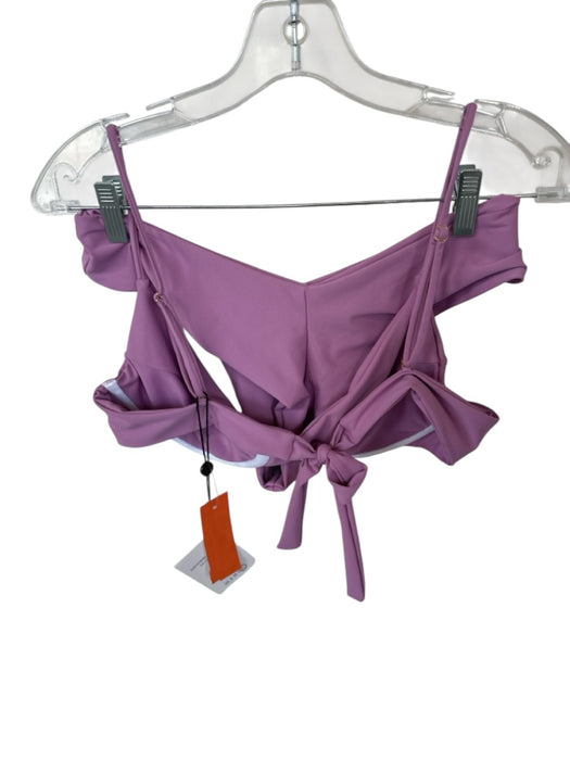 Skatie Brand Size L/XL Purple Recycled Polyester Blend Underwire Bikini Swimsuit Purple / L/XL