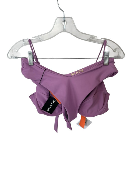 Skatie Brand Size L/XL Purple Recycled Polyester Blend Underwire Bikini Swimsuit Purple / L/XL