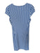 J. McLaughlin Size S Blue & White Nylon Blend Cap Sleeve Striped Stretch Dress Blue & White / S