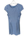 J. McLaughlin Size S Blue & White Nylon Blend Cap Sleeve Striped Stretch Dress Blue & White / S