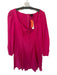J. Crew Size 12 Pink Cotton Blend Long Balloon Sleeve Front Tie Dress Pink / 12