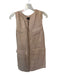 Theory Size 2 Tan Linen Sleeveless Front Pockets Dress Tan / 2