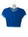 Simon Miller Size S Blue Polyester Short Sleeve Cropped Top Blue / S