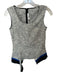 Hache Size 38 Black & Blue Cotton Sleeveless Asymetric Top Black & Blue / 38