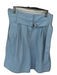 Tibi Size 2 Baby Blue Cotton High Waist Belted Bermuda Shorts Baby Blue / 2