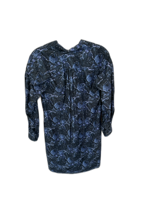 Ann Mashburn Size XS Navy & Purple Cotton Long Sleeve Butterflies Dress Navy & Purple / XS