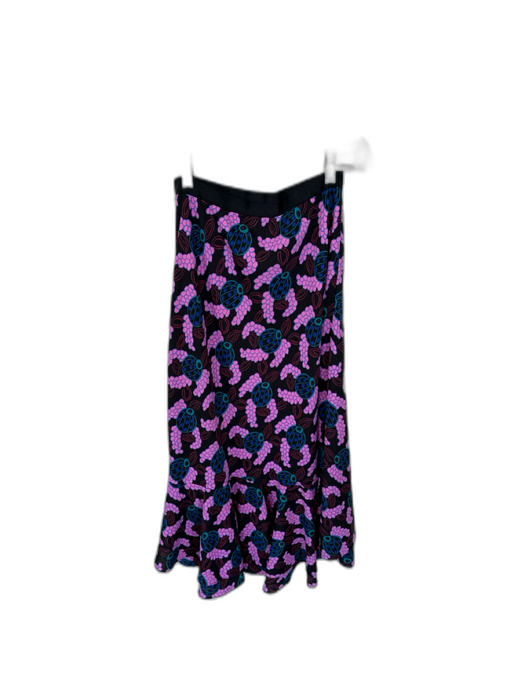 Diane Von Furstenberg Size 4 Pink & Teal Polyester Long Balloon Sleeve Skirt Set Pink & Teal / 4