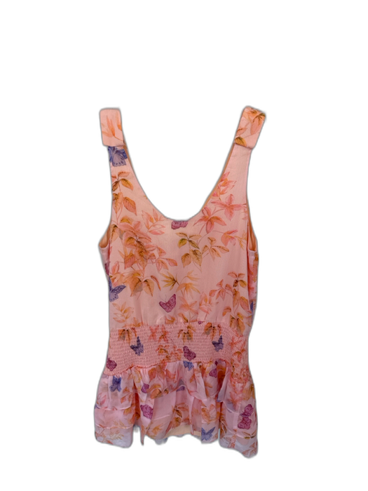 Amanda Uprichard Size S Pink & Orange Polyester Sleeveless Butterflies Dress Pink & Orange / S