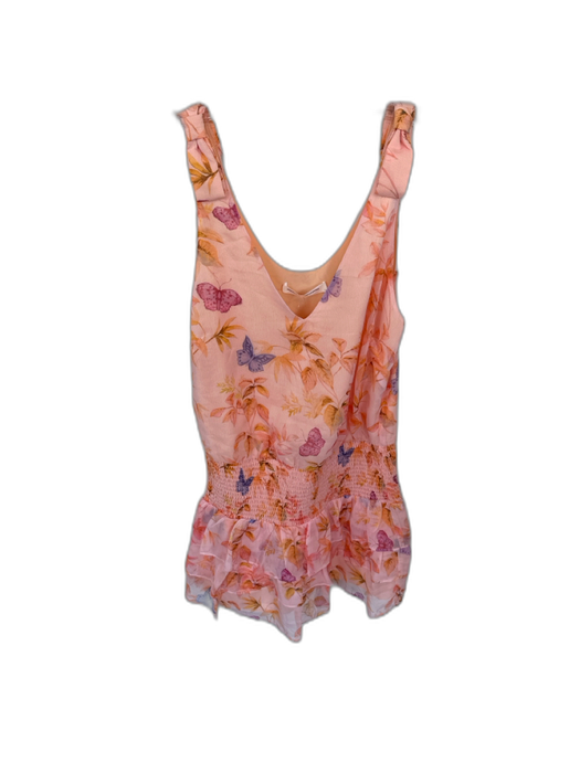 Amanda Uprichard Size S Pink & Orange Polyester Sleeveless Butterflies Dress Pink & Orange / S