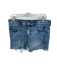 Joie Size 28 Med Dark Wash Cotton Blend High Waist Cut Off Denim Shorts Med Dark Wash / 28