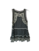 Sea New York Size S Black & Taupe Cotton Sleeveless Botanical Lace Detail Dress Black & Taupe / S