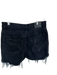 R13 Size 28 Black Cotton Blend High Waist Sequins Cut Off Denim Shorts Black / 28