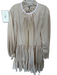 3.1 Phillip Lim Size 6 Tan & White Cotton Blend Ruffle Neck Striped Dress Tan & White / 6