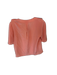 Joie Size XS Peach Silk Short Sleeve Buttons Top Peach / XS