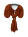 Faithful The Brand Size 2 Rust Linen Long Balloon Sleeve Side Cut Outs Dress Rust / 2