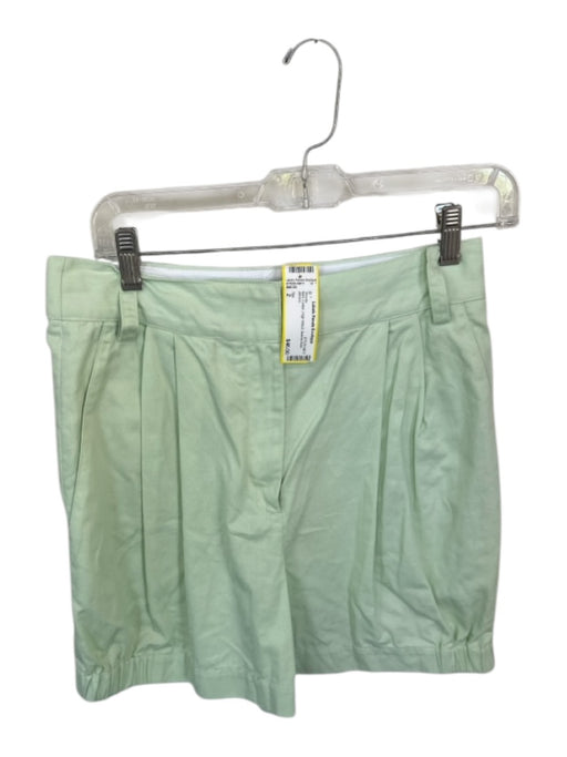 Tibi Size 2 Mint Cotton High Waist Bubble Hem Shorts Mint / 2