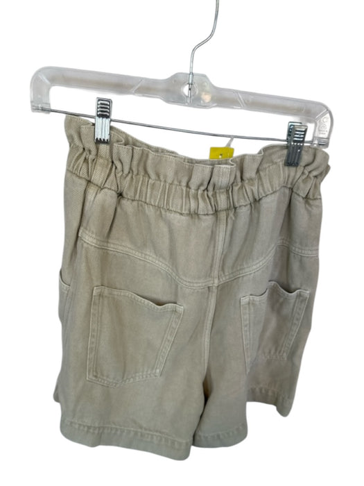 Isabel Marant Size 38 Khaki Lenzing Blend High Waist Elastic Waist Shorts Khaki / 38