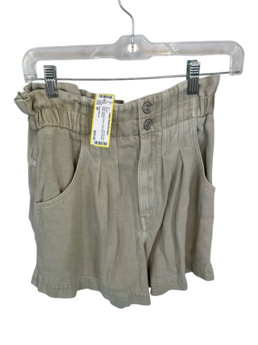 Isabel Marant Size 38 Khaki Lenzing Blend High Waist Elastic Waist Shorts Khaki / 38