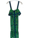 Derek Lam 10 Crosby Size 2 Green & Blue Silk Sleeveless Botanical Midi Dress Green & Blue / 2