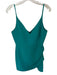 Amanda Uprichard Size M Teal Polyester Spaghetti Strap Gathered Side Dress Teal / M
