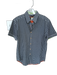 Robert Graham Size M Navy & White Polyester Blend Checkered Button Down Shirt Navy & White / M