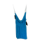 Retrofete Size XXS Aqua Sequin Spaghetti Strap Cowl Neck Mini Dress Aqua / XXS