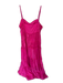 Bhanuni by Jyoti Size L Magenta Cotton Spaghetti Strap Lace Overlay Maxi Dress Magenta / L