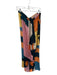 Fe Noel Size L Pink & Orange Viscose Drawstring Waist Shapes Wide Leg Pants Pink & Orange / L