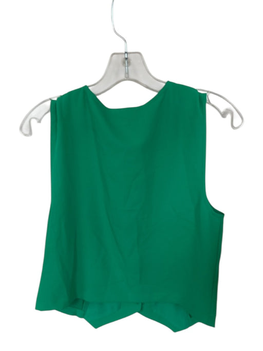 Mello Day Size XS Green Polyester Blend Sleeveless Buttons Top Green / XS