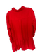 Cynthia Rowley Size XS Tomato Linen Long Sleeve Drop Waist Buttons Dress Tomato / XS