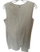 Eileen Fisher Size S Oatmeal Linen Sleeveless Front Pockets Romper Oatmeal / S