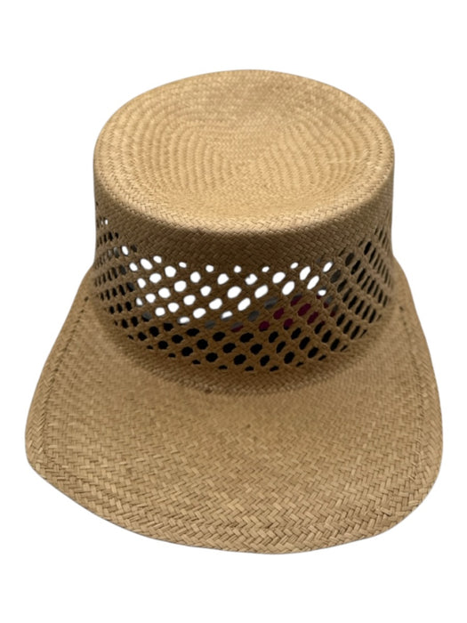 Lina Osorio Tan Straw Bill Hat Tan / S
