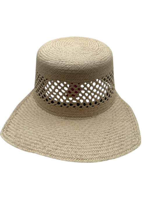 Lina Osorio Light Tan Straw Bill Hat Light Tan / M